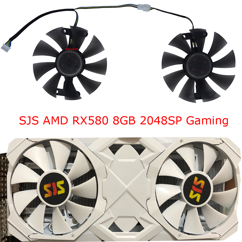 Rx 580 8Gb 2048Sp Gpu - 2 pz/set, ventola per schede Video,