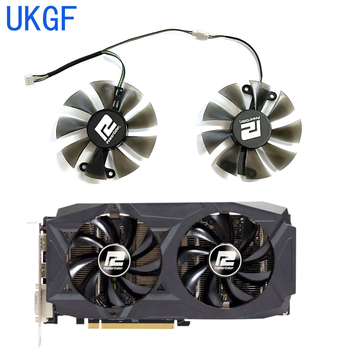 Rx 580 8Gb 2048Sp Gpu - Nuova Ventola di Ricambio Fai-da-te 85MM