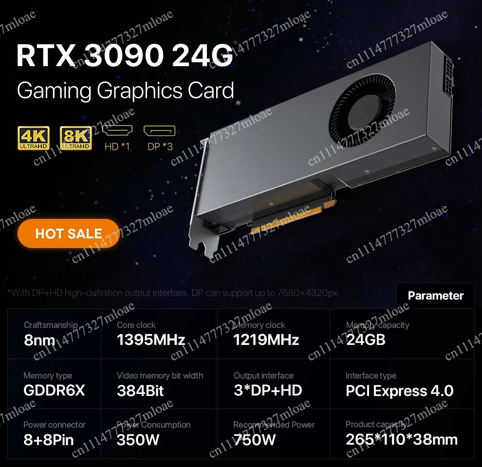 Rtx 3090 24Gb Graphics Card - Scheda Grafica RTX 3090 DDR6X, GPU