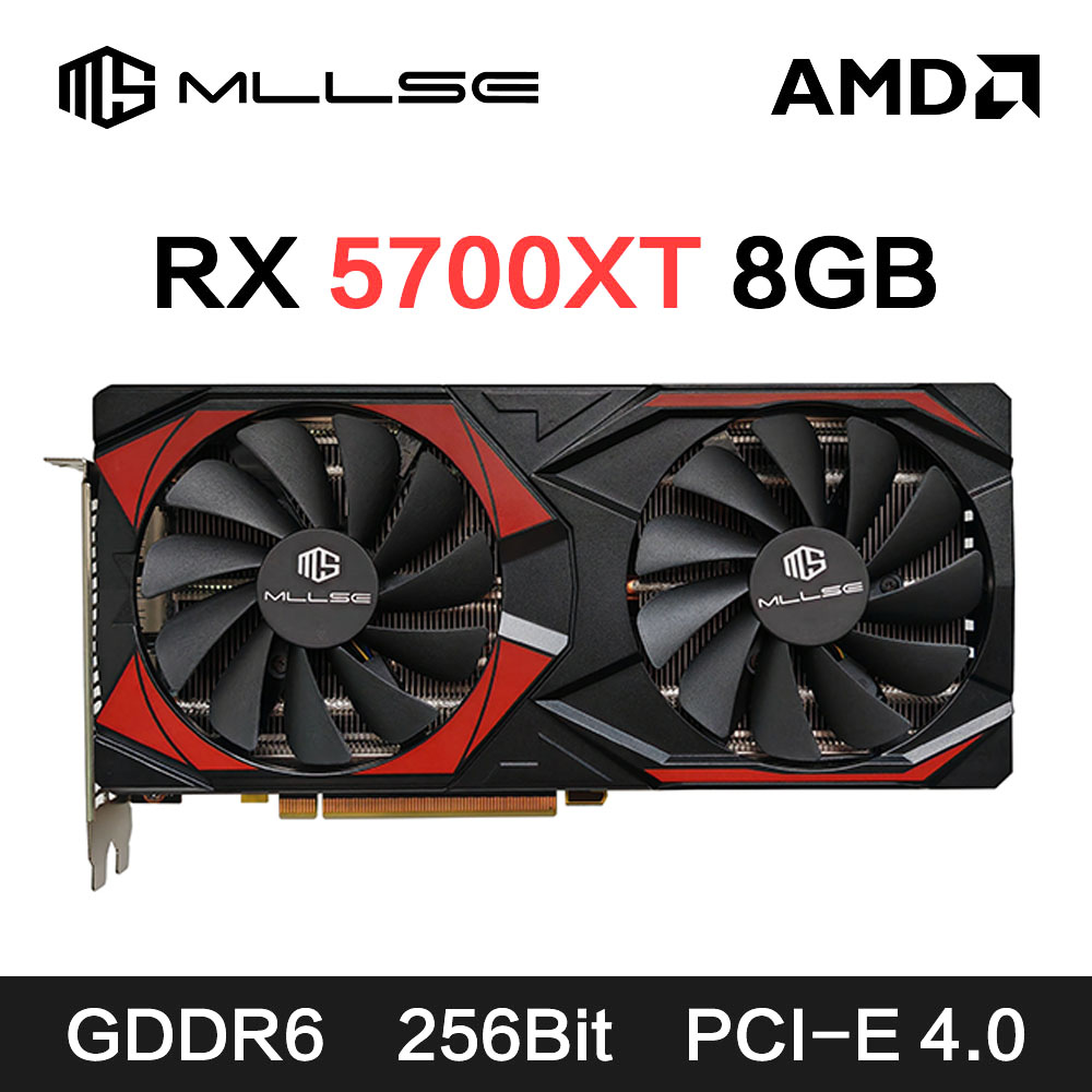 Rx 5700 Xt 8Gb Video Card - Scheda grafica MLLSE AMD RX5700 XT