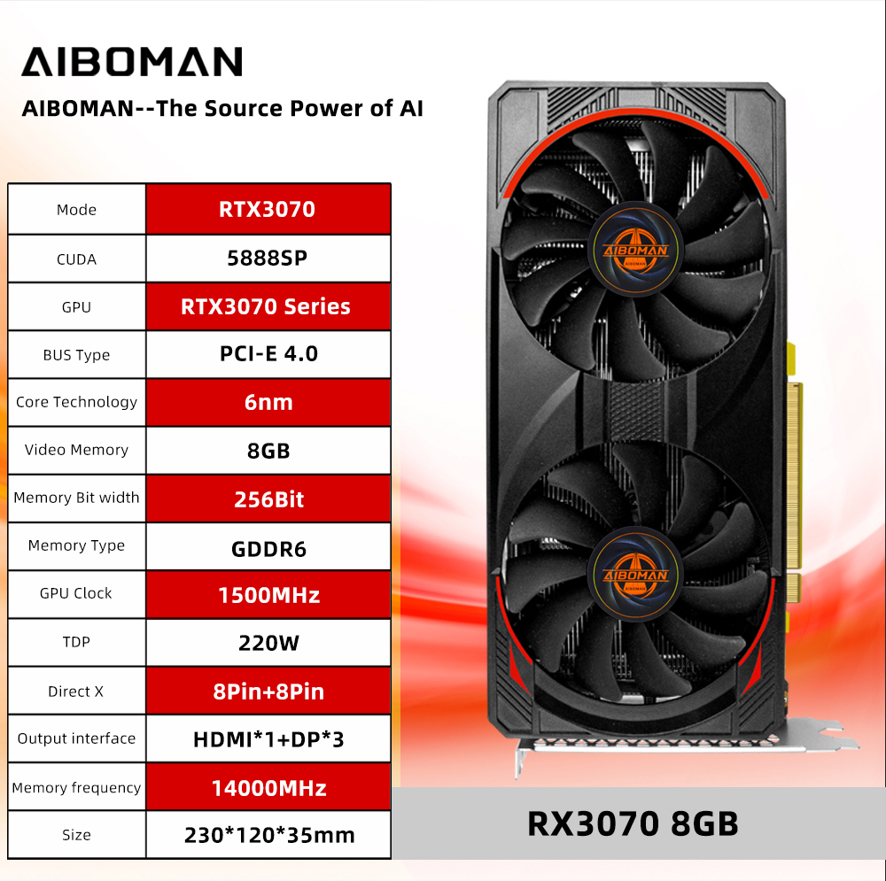 Schede grafiche per computer A - Rtx 3070 8Gb Graphics Card recensione e prezzo