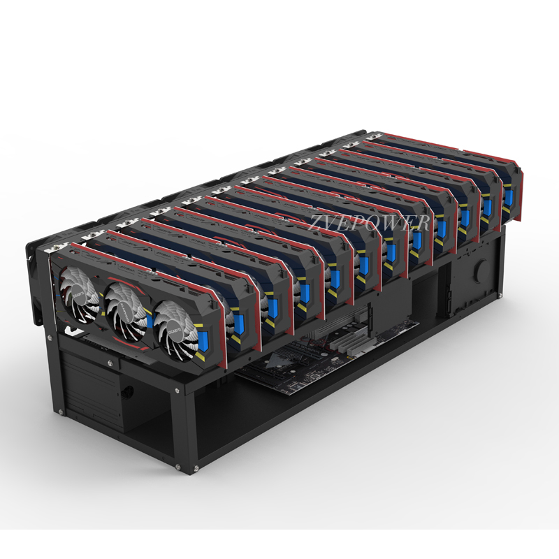 Supporto per personalizzazione - 12 Gpu Open Air Frame Case recensione e prezzo