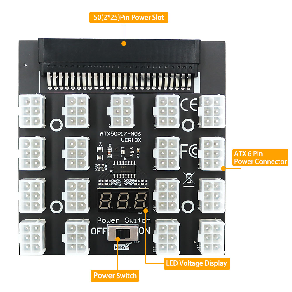 Per DELL 750W 1100W 1600W 2000 - 2400W Server Psu Breakout Board recensione e prezzo