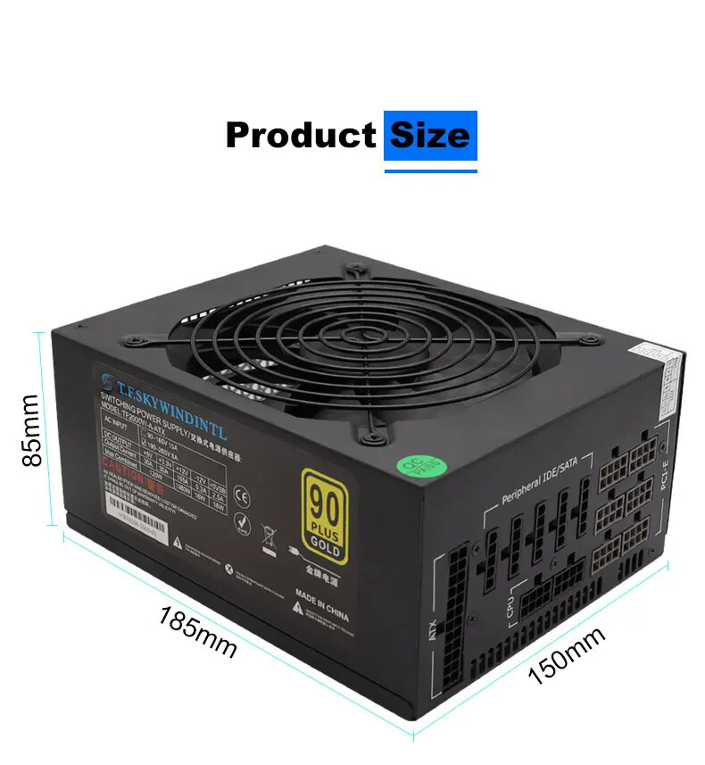 Alimentatore da 2000W Gold ATX - 2000W Atx Mining Power Supply recensione e prezzo
