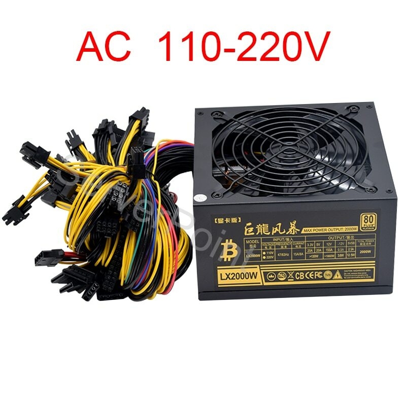 Alimentatore ATX per PC 2000W  - 2000W Atx Mining Power Supply recensione e prezzo
