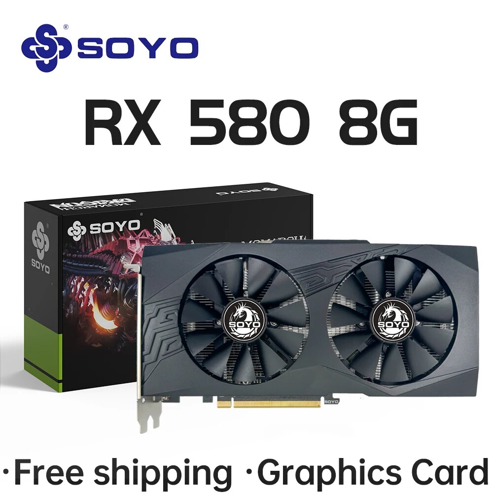 SOYO AMD Radeon RX580 Scheda g - Rx 580 8Gb 2048Sp Gpu recensione e prezzo