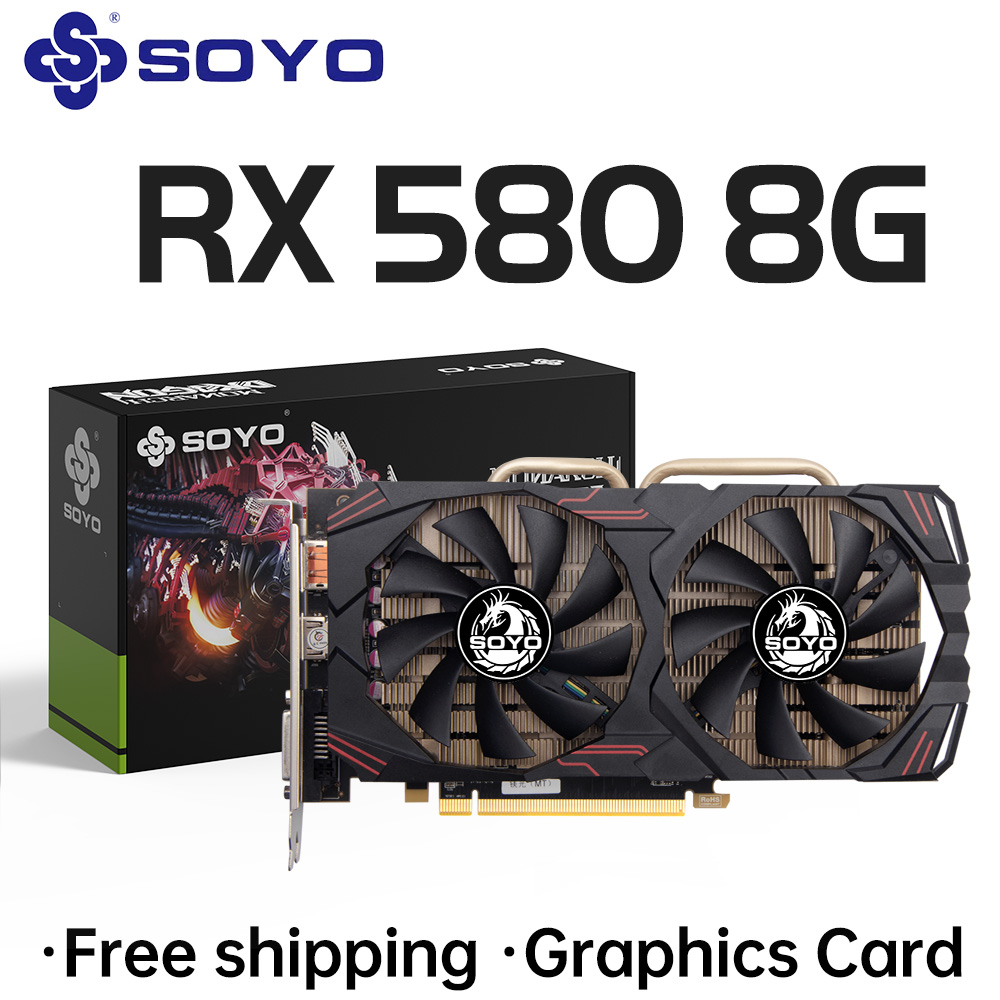 SOYO AMD Radeon RX580 Scheda g - Rx 580 8Gb 2048Sp Gpu recensione e prezzo