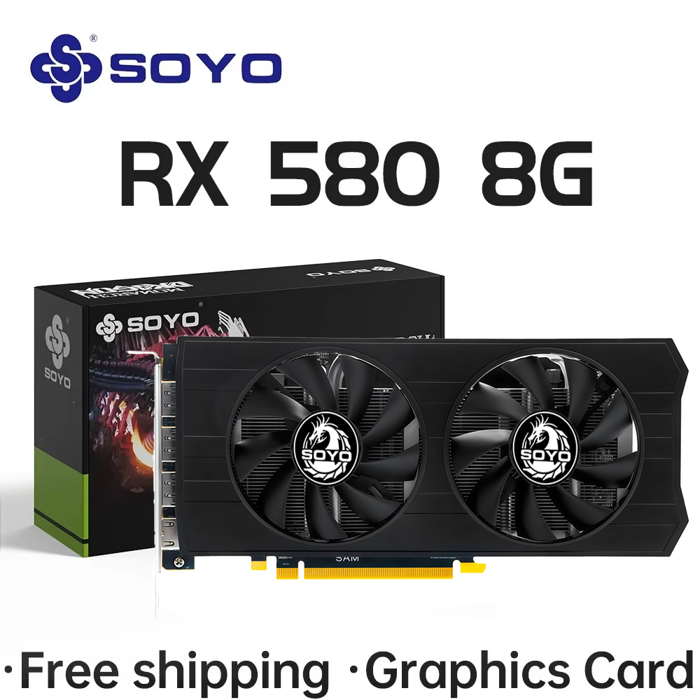 SOYO AMD Radeon RX580 Scheda g - Rx 580 8Gb 2048Sp Gpu recensione e prezzo